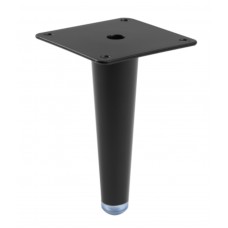 Ніжка меблева GTV SPIRE H-130 мм сталь чорна матова