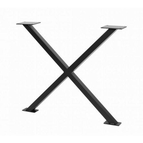 Каркас для стола GTV INDUSTRIA 710 mm x 820 мм перекрестный профиль 80 x 20 мм черный - NM-INDUSTRIA-X20-710X820-20M