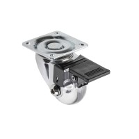 Меблевий ролик Brazylia d 35 прозорий з фіксатором