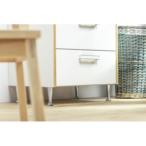 Ножка меблева GTV 003 H-100 Сатин - NM-BD-003-02