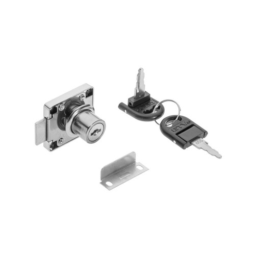 Замок квадратний хром 138 + ламаний ключ - ZZ-ZN-138-01