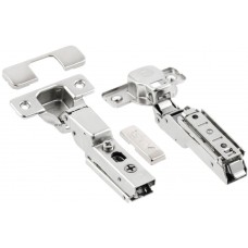 Петля GTV SOLID PRO напівнакладна Гідравлічна + Пряма планка 3Д CLIPON