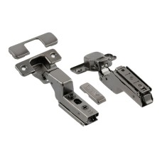 Петля GTV SOLID PRO BLACK внутрішня гідравлічна + Пряма планка 3Д CLIPON