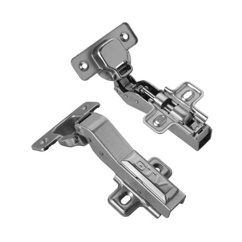 Петля GTV 30гр гідравлічна + опорна планка - ZM-HCKT30-BE-S