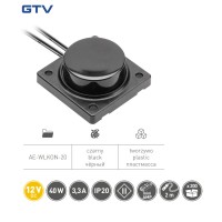 Вимикач, регулятор яскравості, чорний