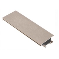 LED-профіль GTV для торця полиць 3 м колір Сталь