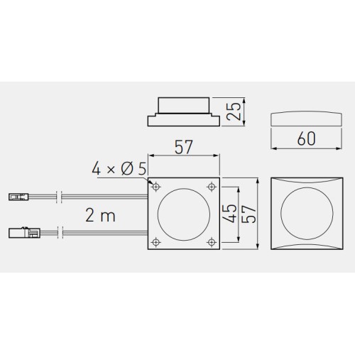 Вимикач, регулятор яскравості, чорний - AE-WLKON-20