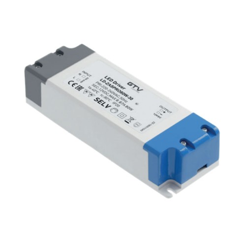 Трансформатор GTV LED PRO 12V 80W для світлодіодного світильника - LD-ZASPRO80W-30