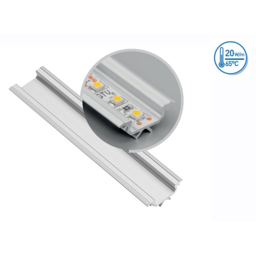 Алюмінієвий профіль GLAX кутовий, 3 метри (ціна за 3 метри) - PA-GLAXKT3M-AL