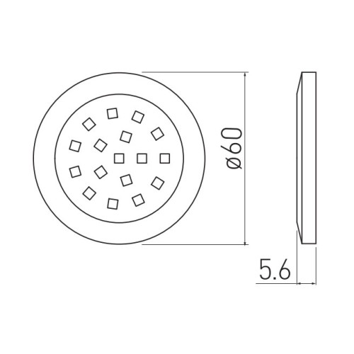 Светильник LED Lumino 12V DC, 1.5W, 16 SMD3528, 200см провод с miniAMP х / б, белый - LD-LU16ZB-10