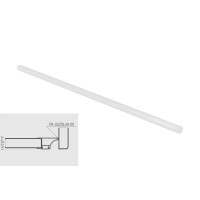 Ущільнювач для профілю GLAX для торця полиць білий (Рулон 10м)