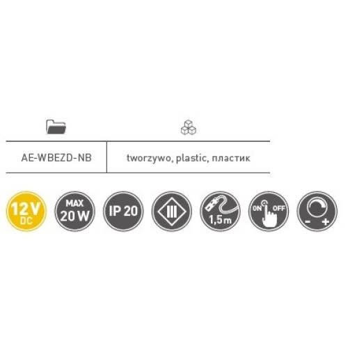 Вимикач з функцією регулювання та пам'яті - AE-WBEZD-NB