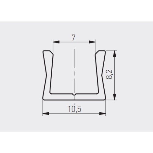 Профіль LED - Профіль GTV LED накладний мікро L-3000 мм алюміній - PA-GLAXMICNK3M-AL