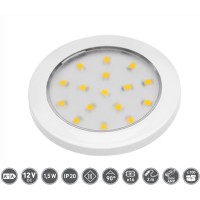 Світильник LED Lumino 12V DC, 1.5W, 16 SMD3528, 200см провід з miniAMP т/б, білий