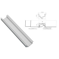 Алюмінієвий профіль GLAX врізний кутовий 2 метри, ціна за 2 метри