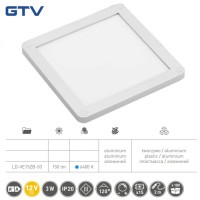 Світильник LED VEGAS 100x100, білий холодний, кабель mini amp 2m, алюміній