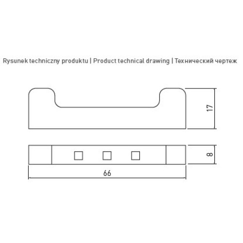 Кліпса металева освітлювальна для скляних полиць DC 12V, 3 SMD LED холодний білий - LD-3SKL-ZBN