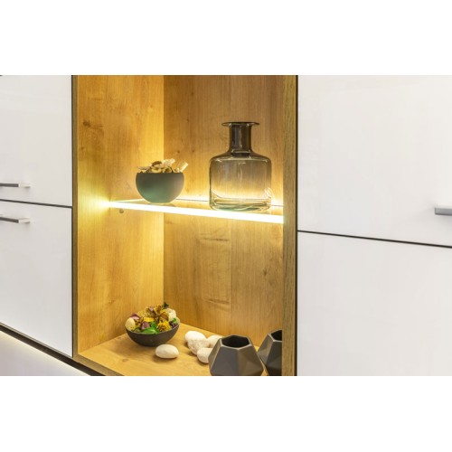 Алюминиевый профиль GLAX mini для стеклянных полок, 2 метра (цена за 2 метра) - PA-GLAXMPK-AL