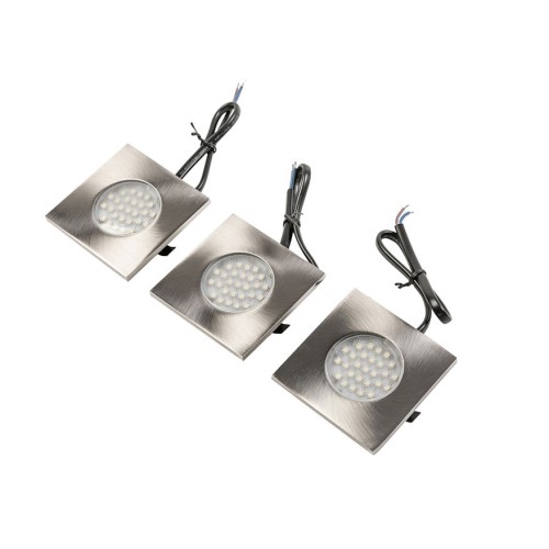 Набір 3 квадратних світлодіодних світильників MARBELLA PLUS теплий Білий - LD-KWP27CB-53