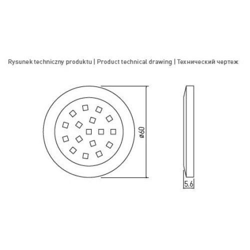 Світильник LED Lumino 12V DC, 1.5W, 16 SMD3528, 200см провід з miniAMP т/б, алюміній - LD-LU16CB-53