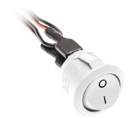 Вимикач кнопковий білий