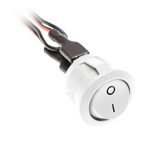 Вимикач кнопковий білий - AE-WLB01-10