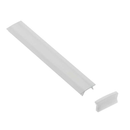 Кришка молочного кольору для алюмінієвого профілю PA-GLAX MINI - PA-OSMLGLAXM3M-00