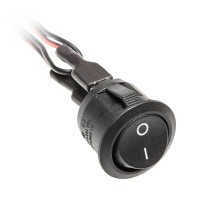 Вимикач кнопковий чорний