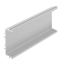 Профіль C горизонтальний GTV VELLO 3000 мм із пазом під LED 5мм Алюміній