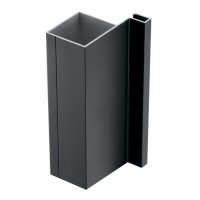 Профіль J вертикальний боковий GTV VELLO, 3000 мм, чорний