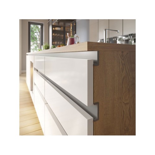 Профіль C горизонтальний GTV VELLO 4000 мм з пазом під LED 5мм Алюміній - PA-VELLO-C4M-05