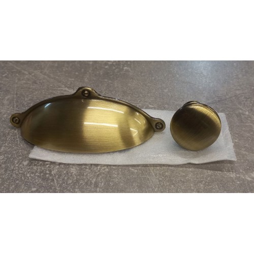 Ручка GTV MARSA 64 мм Антична шліфована латунь - UZ-MARSA-64-09