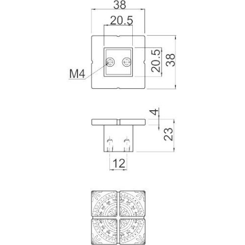 Ручка Aztek Бронза - uz-az-012-04