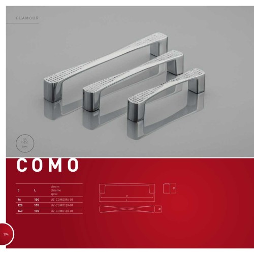 Ручка COMO 096 мм Хром - uz-como096-01