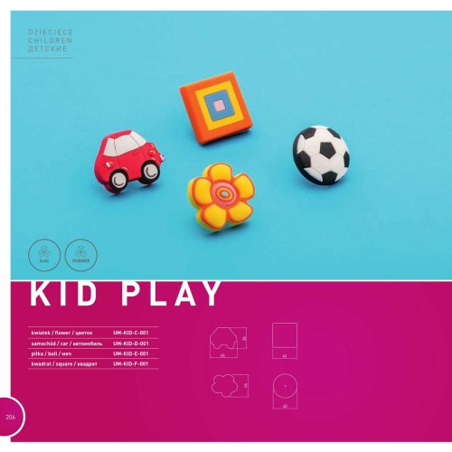 Ручка дитяча гумовий квадрат - um-kid-f-001