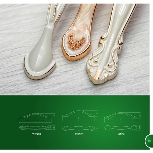 Ручка ROYAL 3 Білий/Золото - GZ-ROYAL3-1-10-03