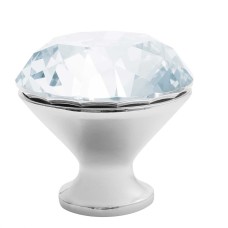 Ручка меблева Crystal Palace CRPB d 40, Хром + Кристал