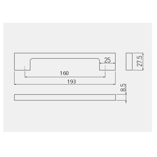 Ручка GTV UZ-819160 мм Мідь - UZ-819160-15