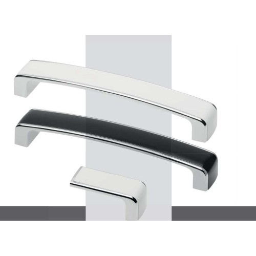 Ручка MONZA 160 мм Хром_Чорний - uz-monza160-20