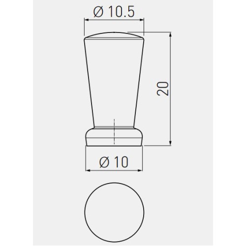 Ручка кнопка IMOLA (Хром) - GZ-IMOLA-1-01