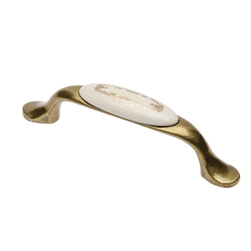 Ручка 728-P Бронза_кераміка_золотий орнамент ornament - up-wp0728-px