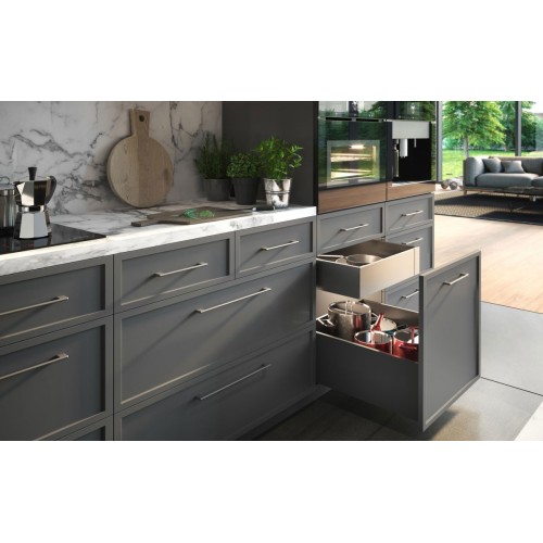 Ручка мебельная CAPRI сатин C=256 - UZ-CAPRI-256-02