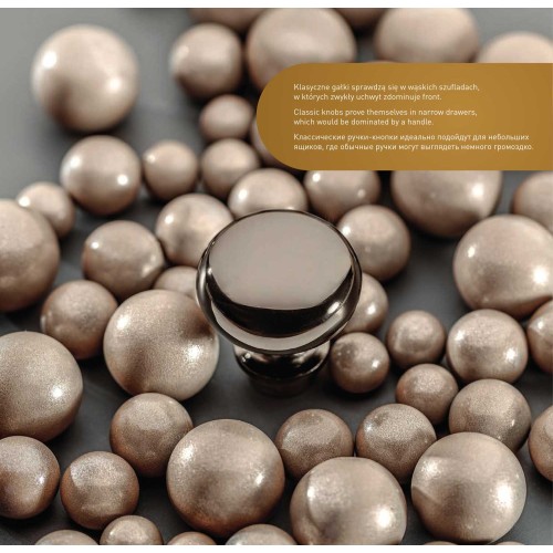 Ручка кнопка BERGAMO Хром - GS-BERGA-1-01