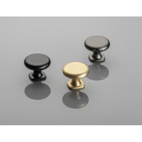 Ручка мебельная кнопка GTV LORENA d 33 мм золото матовое - GZ-LORENA-1-18