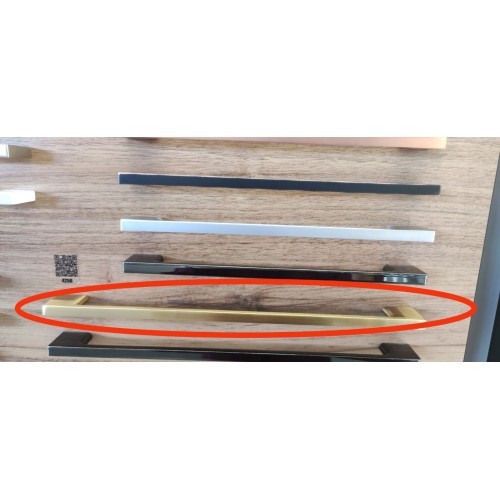 Ручка меблева GTV UZ-819 256 мм Золота латунь - UZ-819256-16