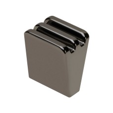 Ручка кнопка GANZA Черный хром