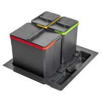 Контейнер для сміття AxiSpase РВ-AS-600-1X15L-2X7L ящики 600мм, 1х15л, 2Х7л