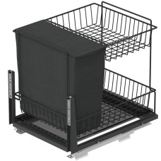 Карго Starax 300 мм, 2-х рівневе з хлібницею, нижнє кріплення, антрацит