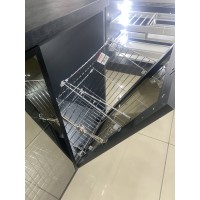 Кошик для білизни Starax розбірний з тримачем хром 400 мм