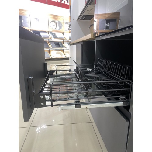 Висувна сушка для посуду Starax антрацит, L-800мм - 12218